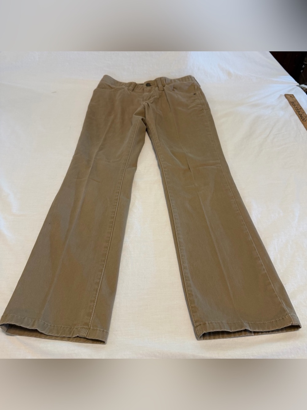 Lee X-Treme Comfort Boys Tan Pants - Classic Straight Fit Size 12 regular.
